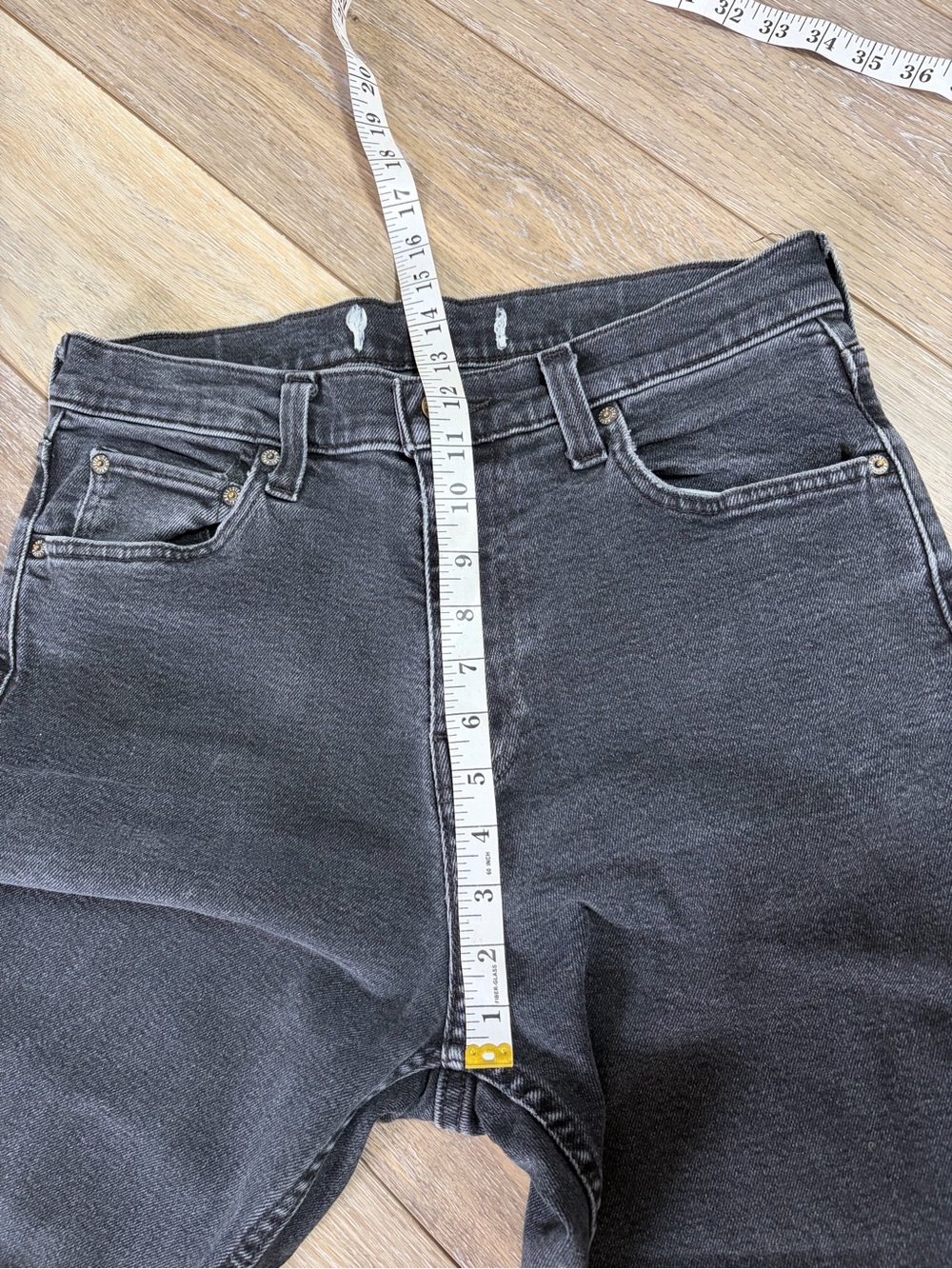 Hollister Black Straight-Leg Raw Hem Jeans - Picture 5 of 10